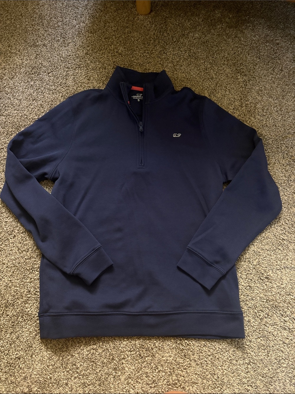Vineyard Vines Navy Half-Zip Sweater